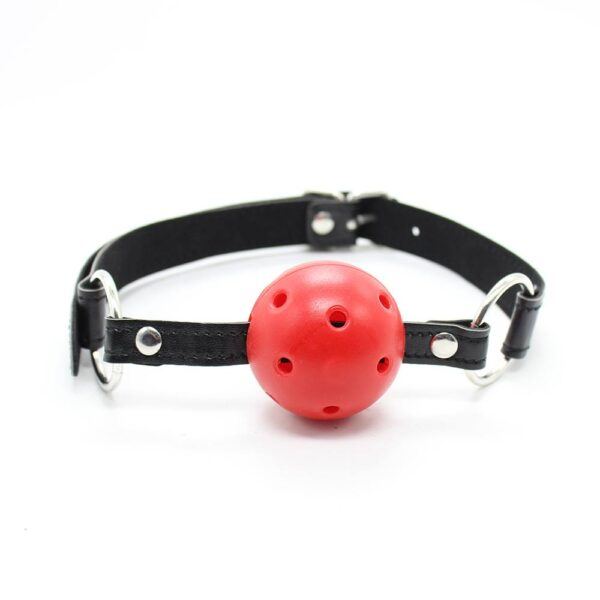 Banoch Breathable ball gag open rood verstelbare riem 987101742 6
