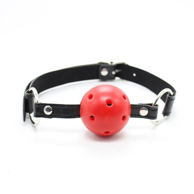 Banoch Breathable ball gag open rood verstelbare riem 987101742 6 Banoch Breathable ball gag open rood verstelbare riem 987101742 6