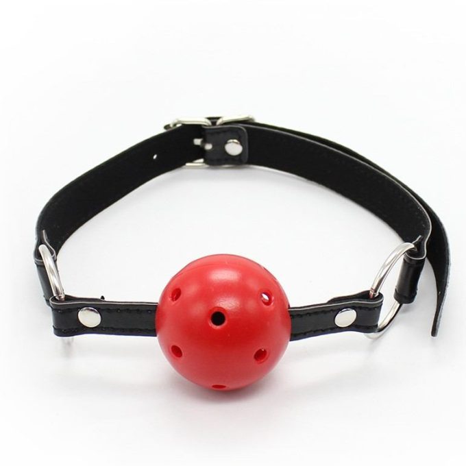 Banoch Breathable ball gag open rood verstelbare riem 987101742 Banoch Breathable ball gag open rood verstelbare riem 987101742