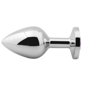 Banoch Buttplug Aurora Deep Purple Medium Metalen buttplug Diamant steen Paars 98710656 2