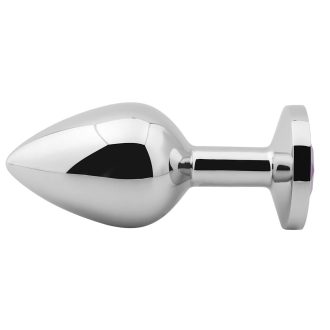 Banoch Buttplug Aurora Deep Purple Medium Metalen buttplug Diamant steen Paars 98710656 2