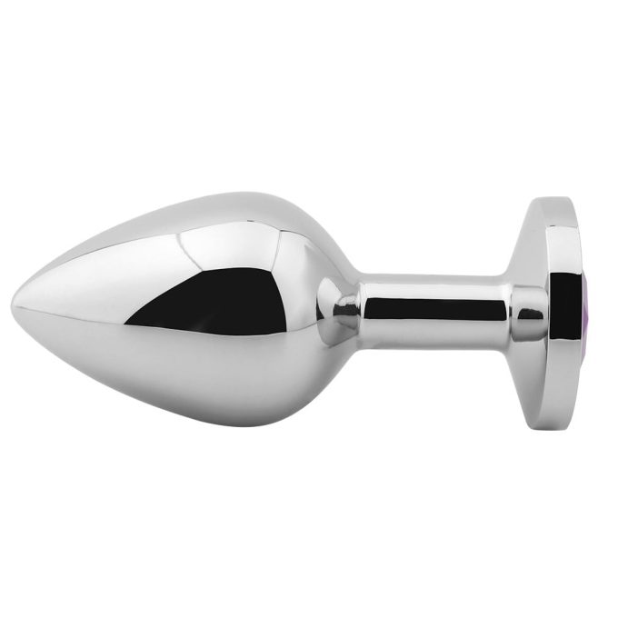 Banoch Buttplug Aurora Deep Purple Medium Metalen buttplug Diamant steen Paars 98710656 2