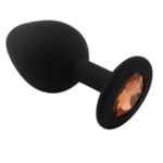 Banoch Buttplug Penumbra Amber Medium Siliconen buttplug Zwart kristal Amber 987101650