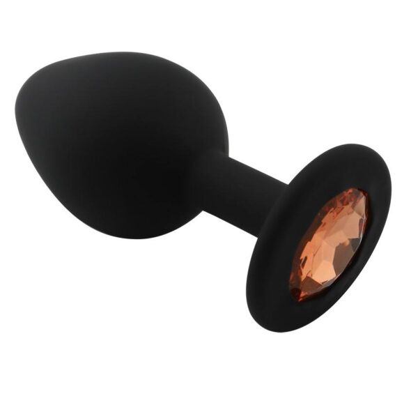 Banoch Buttplug Penumbra Amber Medium Siliconen buttplug Zwart kristal Amber 987101650