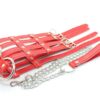 Banoch Collar Leash Flamboyante Red rode pu leren halsband met riem 987101785 5