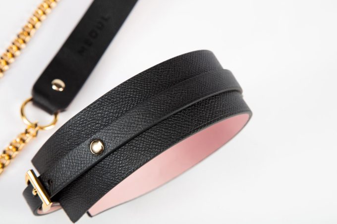 Banoch Hedonistic Bondageset zwart roze goud leer 987101853 10
