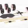 Banoch Hedonistic Bondageset zwart roze goud leer 987101853