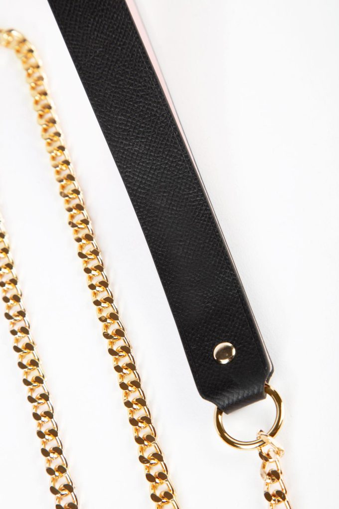 Banoch Hedonistic Bondageset zwart roze goud leer 987101853 11
