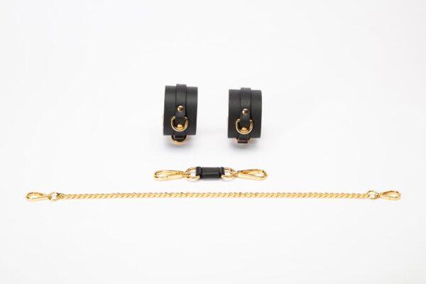 Banoch Hedonistic Bondageset zwart roze goud leer 987101853 2 Banoch Hedonistic Bondageset zwart roze goud leer 987101853 2