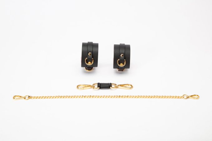 Banoch Hedonistic Bondageset zwart roze goud leer 987101853 2
