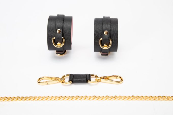 Banoch Hedonistic Bondageset zwart roze goud leer 987101853 3