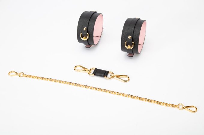 Banoch Hedonistic Bondageset zwart roze goud leer 987101853 5