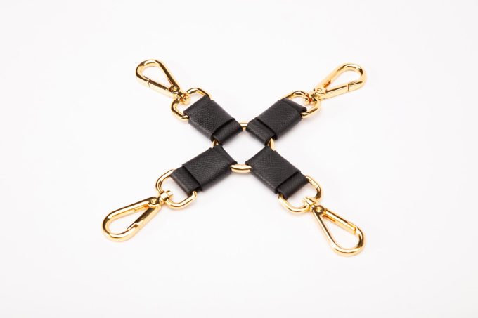 Banoch Hedonistic Bondageset zwart roze goud leer 987101853 6