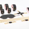 Banoch Hedonistic Bondageset zwart roze goud leer 987101853 8 Banoch Hedonistic Bondageset zwart roze goud leer 987101853 8