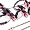 Banoch Hedonistic bowtie Bondageset strik zwartroze leer 987101857 2 Banoch Hedonistic bowtie Bondageset strik zwartroze leer 987101857 2