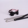 Banoch Hedonistic bowtie Bondageset strik zwartroze leer 987101857 7 scaled