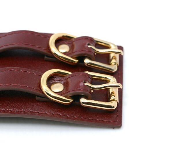 Banoch Hedonistic brede handboeien wijnrood bruin leer 987101858 2 Banoch Hedonistic brede handboeien wijnrood bruin leer 987101858 2