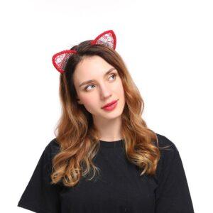 Banoch Kitty Play kattenoren glitter rood 987109424 2 2