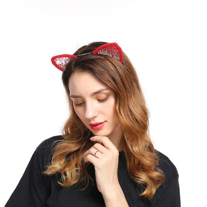Banoch Kitty Play kattenoren glitter rood 987109424 2 3