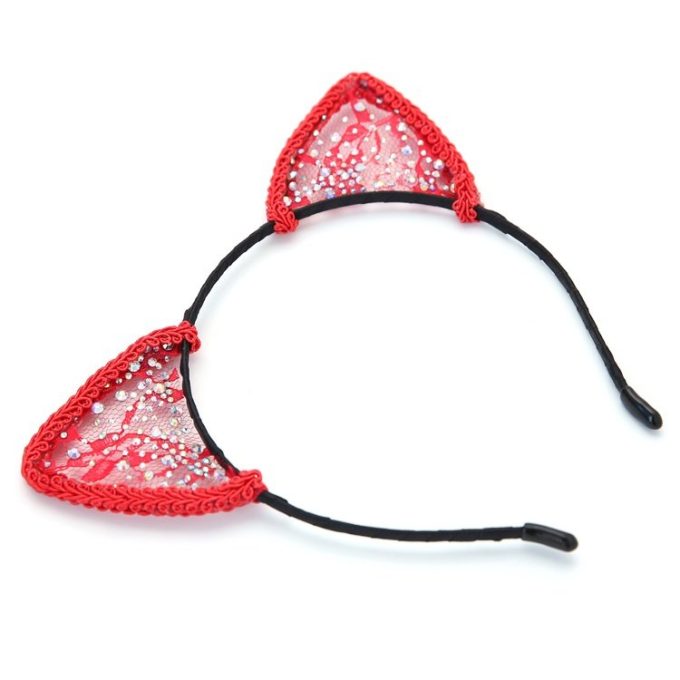 Banoch Kitty Play kattenoren glitter rood 987109424 2 4