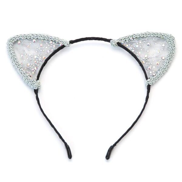 Banoch Kitty Play kattenoren glitter wit 987101925