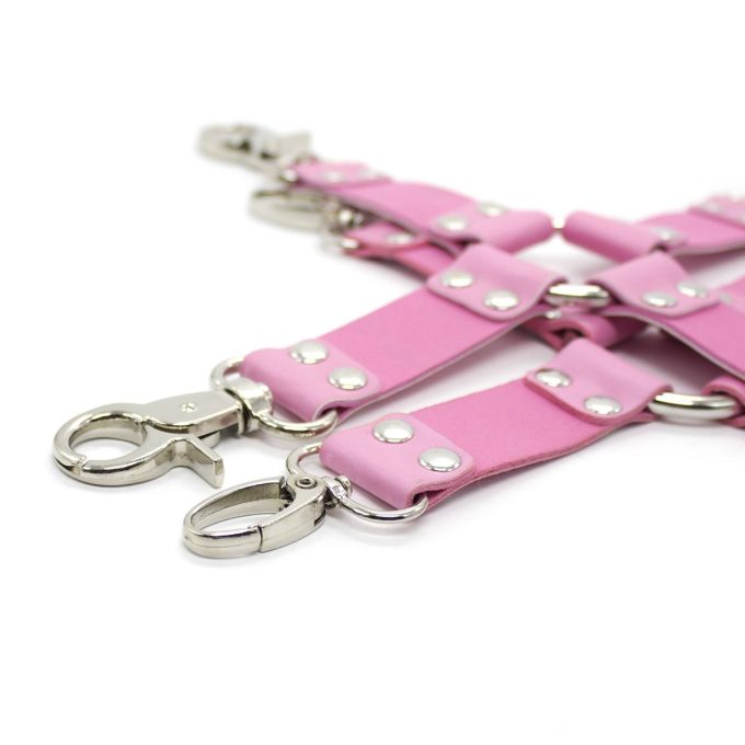 Banoch Pink hogtie with clips Roze hogtie met haken bondage 987101852 2
