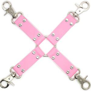 Banoch Pink hogtie with clips Roze hogtie met haken bondage 987101852