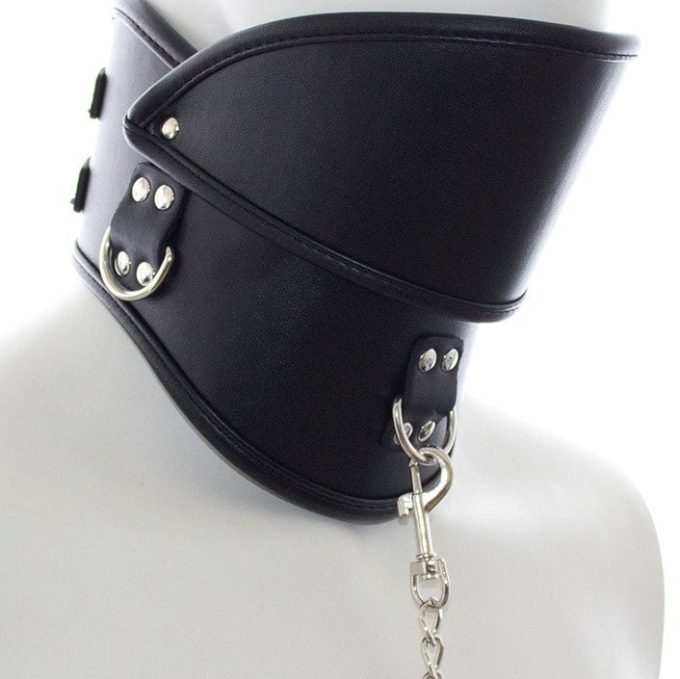 Banoch Posture collar black extra pu leer zwart bdsm 987101792 3
