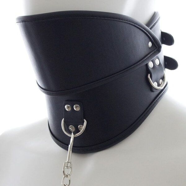 Banoch Posture collar black extra pu leer zwart bdsm 987101792 4 Banoch Posture collar black extra pu leer zwart bdsm 987101792 4