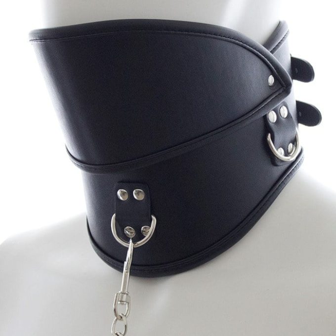 Banoch Posture collar black extra pu leer zwart bdsm 987101792 4
