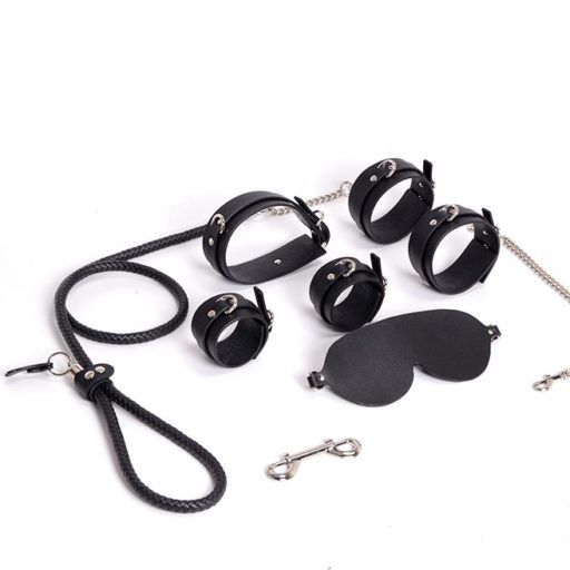 Banoch Sultry Bondageset Black zwart imitatie leer bdsm 987101859