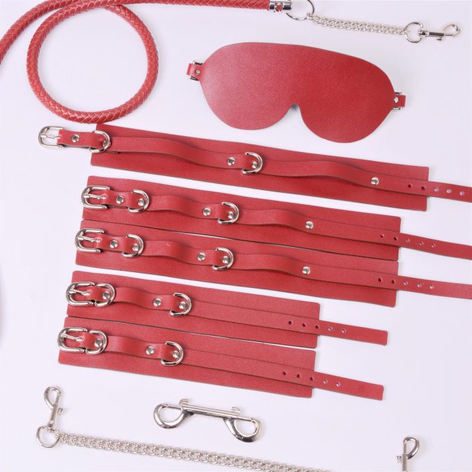Banoch Sultry Bondageset Red rood imitatieleer bdsm 987101860 7 scaled