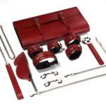 Banoch Sultry Bondageset in hoes rood pu leer 987101855