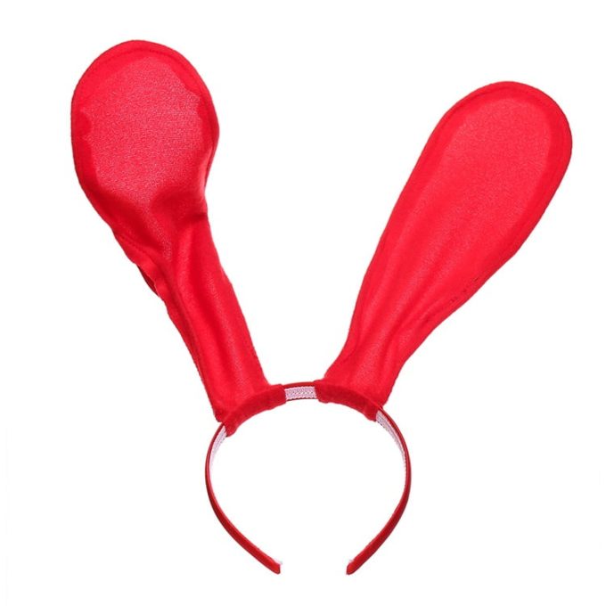 Banoch big bunny ears oren groot buigbaar rood 987101930