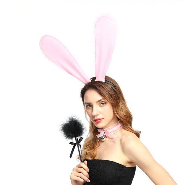 Banoch big bunny ears oren groot buigbaar roze 987101932 3 Banoch big bunny ears oren groot buigbaar roze 987101932 3