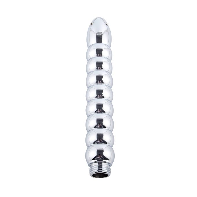 Banoch klysma voor douche slang aluminium metaal geribbeld recht 2 scaled