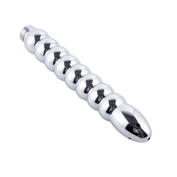 Banoch klysma voor douche slang aluminium metaal geribbeld recht 4 scaled