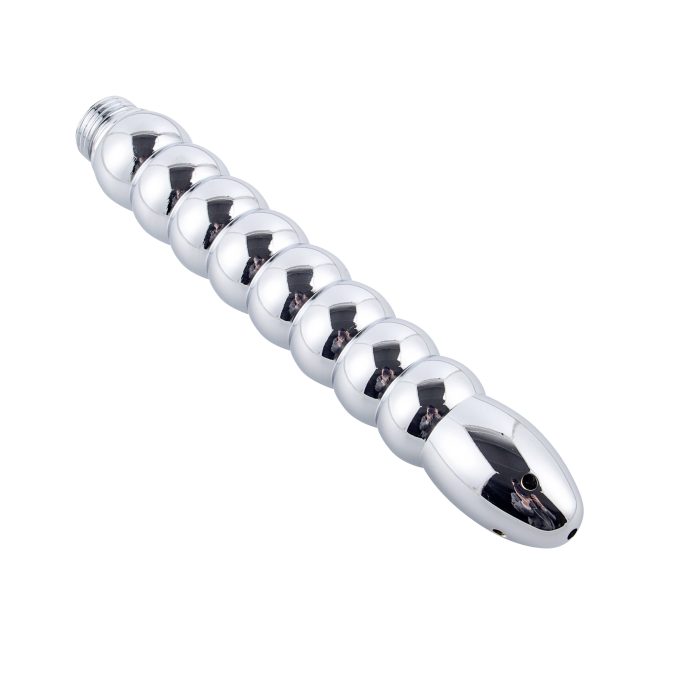 Banoch klysma voor douche slang aluminium metaal geribbeld recht 4 scaled