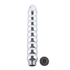 Banoch klysma voor douche slang aluminium metaal geribbeld recht 6 scaled