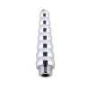 Banoch klysma voor douche slang aluminium metaal oplopend geribbeld 2 scaled