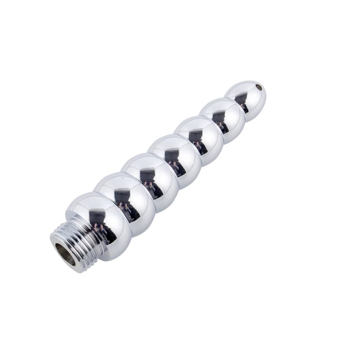 Banoch klysma voor douche slang aluminium metaal oplopend geribbeld 3 scaled