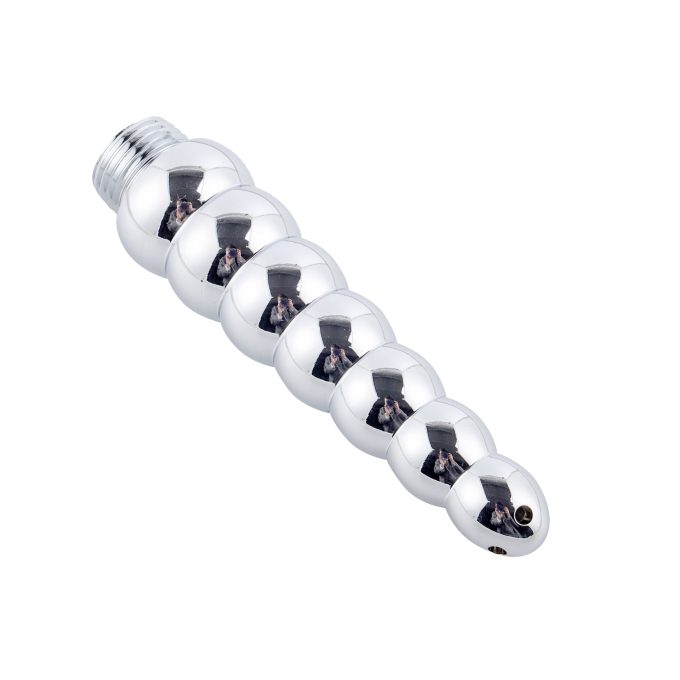 Banoch klysma voor douche slang aluminium metaal oplopend geribbeld 4 scaled