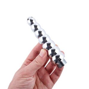 Banoch klysma voor douche slang aluminium metaal oplopend geribbeld 5 scaled