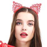 Banoch motif obscur fantastique diadeem kattenoren rood 987101881