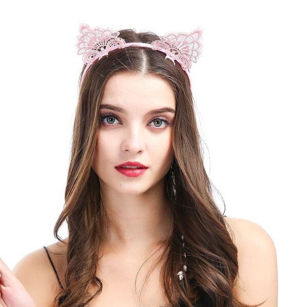 Banoch motif obscur fantastique diadeem kattenoren roze 98710883