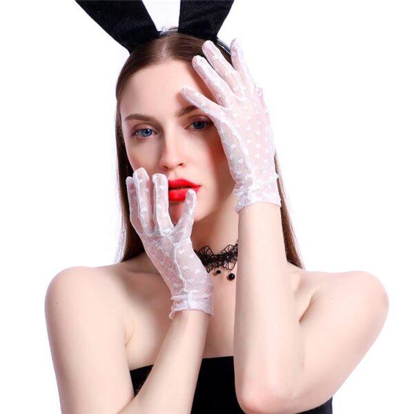 Banoch motif obscur kanten handschoenen kort wit hartjes 987101873 3 Banoch motif obscur kanten handschoenen kort wit hartjes 987101873 3