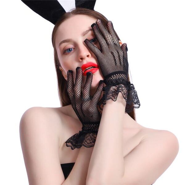 Banoch motif obscur kanten handschoenen kort zwart 987101875 Banoch motif obscur kanten handschoenen kort zwart 987101875