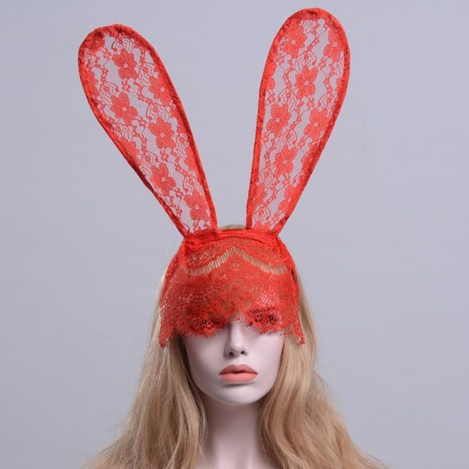 Banoch motif obscur nouvelle 2 kanten masker oren rood 98710919 2