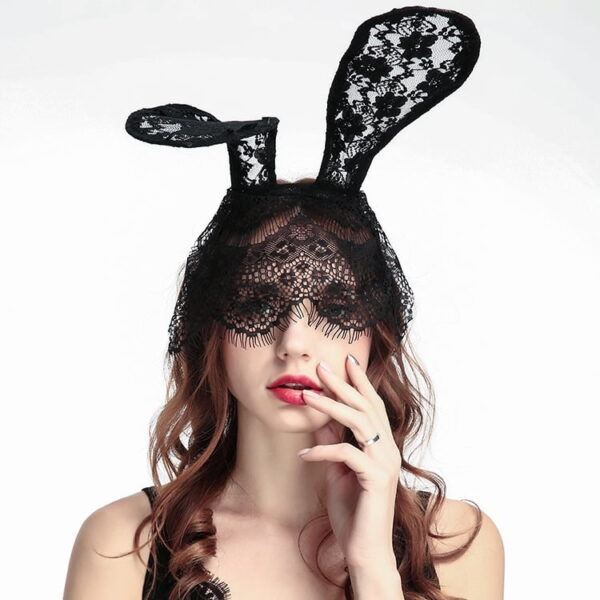 Banoch motif obscur nouvelle 2 kanten masker oren zwart 987101918 2