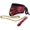 Banoch posture Collar leash Courtesan Red halsband met riem rood bdsm 987101790 11 Banoch posture Collar leash Courtesan Red halsband met riem rood bdsm 987101790 11